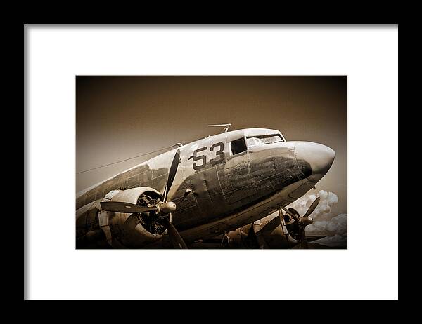 Photograph Framed Print featuring the photograph C-47 Sky Train by Richard Gehlbach