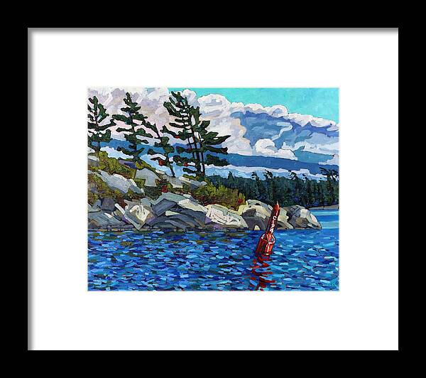 Parry Sound Framed Print featuring the painting C194 by Phil Chadwick