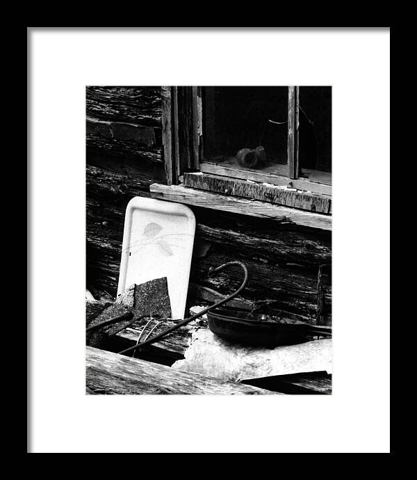  Framed Print featuring the photograph Cabin-window by Curtis J Neeley Jr