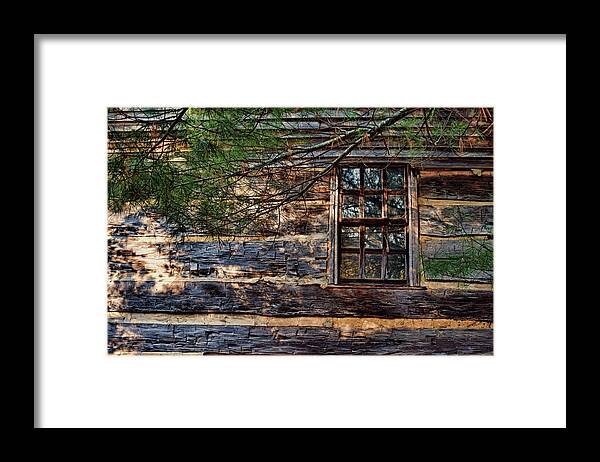 Cabin Framed Print featuring the photograph Cabin Window by Joanne Coyle