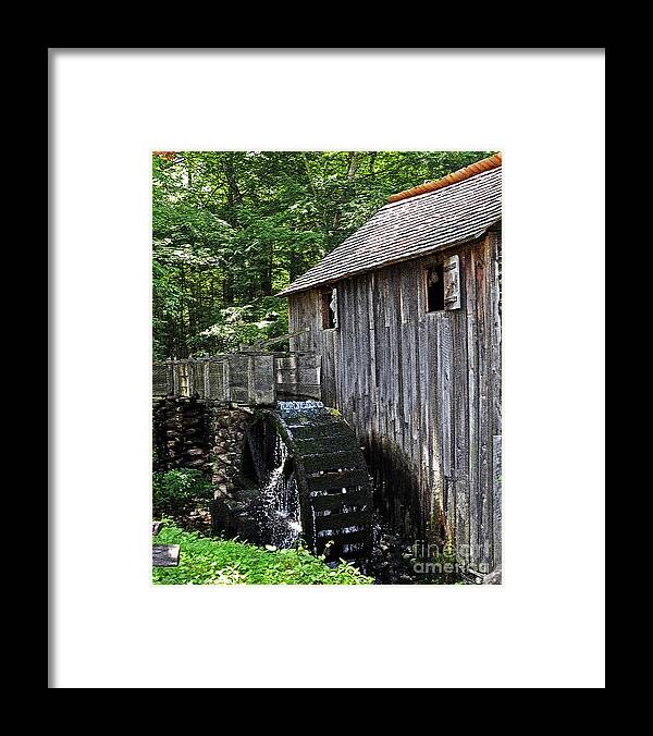Cades Cove Framed Print featuring the photograph Cable Grist Mill 4 by Lydia Holly