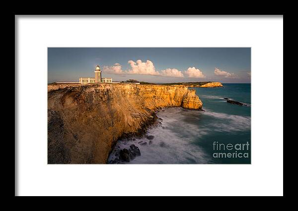 Cabo Rojo Framed Print featuring the photograph Cabo Rojo Lighthouse at Dusk by Ernesto Ruiz