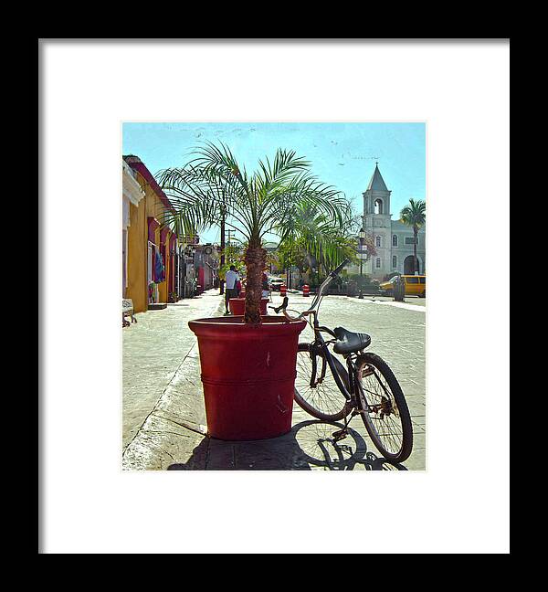 Bicycle Framed Print featuring the photograph Cabos Bike by Edward Shmunes