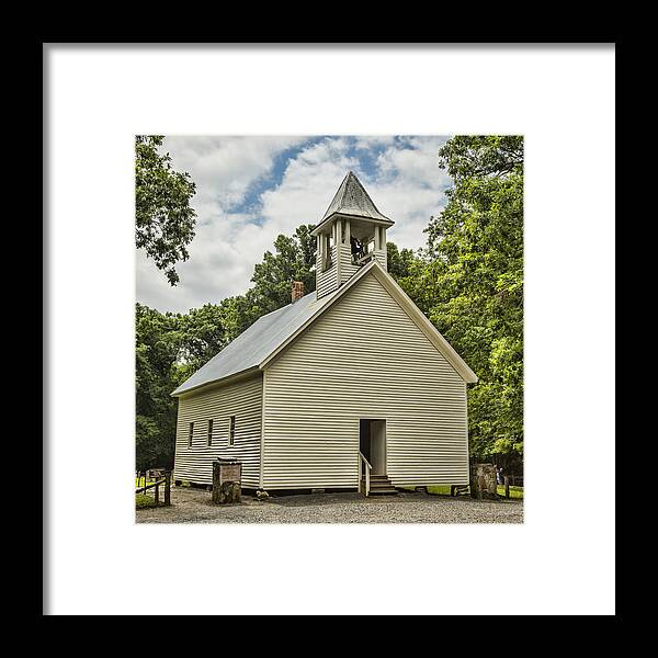 Cades Cove Framed Print featuring the photograph Cades Cove Primitive Baptist Church by Stephen Stookey