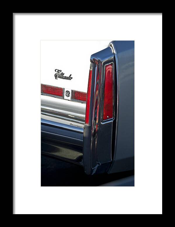 Cadillac Eldorado Framed Print featuring the photograph Cadillac Eldorado Taillights 3 by Jill Reger