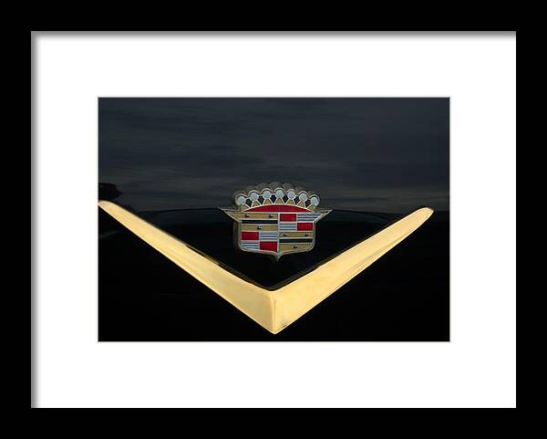 Cadillac Framed Print featuring the photograph Cadillac Hood Emblem by Tim McCullough