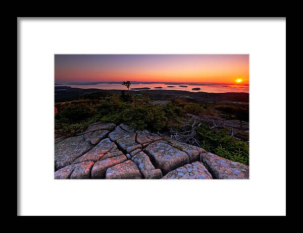 Acadia Framed Print featuring the photograph Cadillac Rock by Neil Shapiro