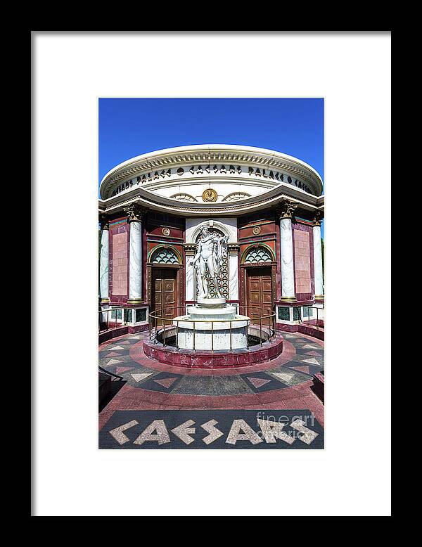 Caesars Palace Framed Print featuring the photograph Caesars Palace Secret Entrance by Aloha Art