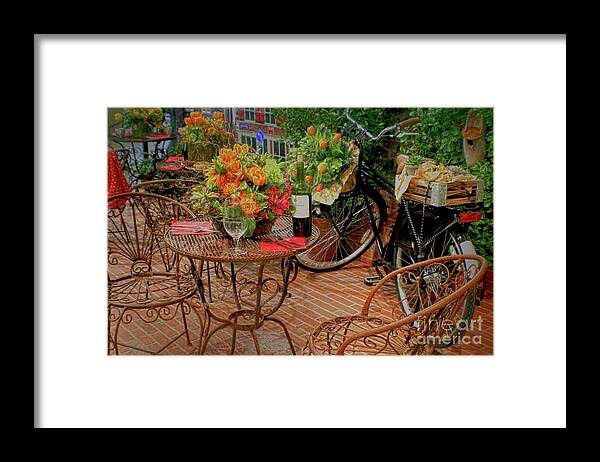 Cafe Framed Print featuring the photograph Cafe Dutch Style by Sandy Moulder