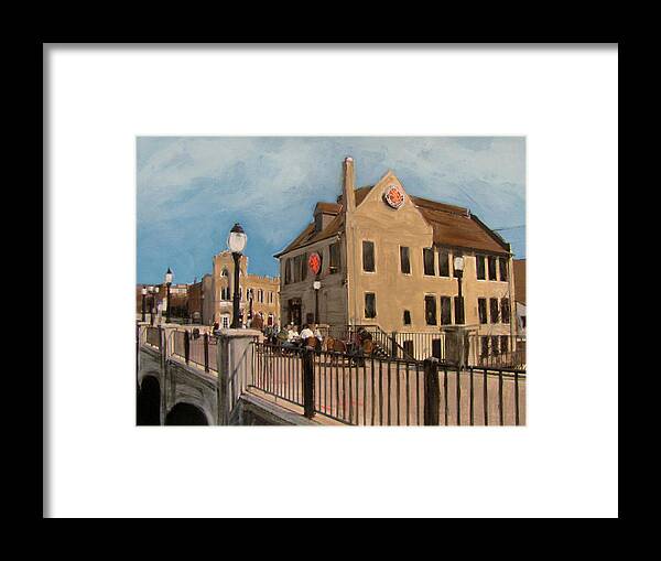 Milwaukee Framed Print featuring the mixed media Cafe Hollander 2 by Anita Burgermeister