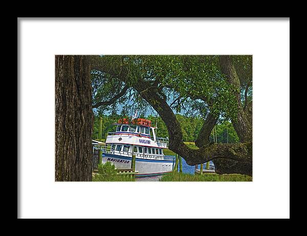 Deep Sea Fishing Boat Framed Print featuring the photograph Calabash Deep Sea Fishing Boat by Sandi OReilly