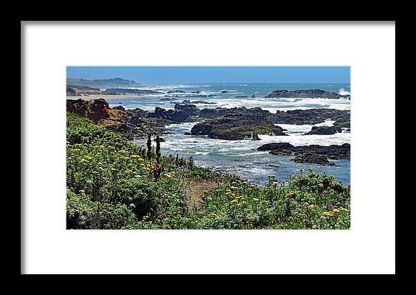 California Coast Framed Print featuring the photograph California Coast No. 9-1 by Sandy Taylor