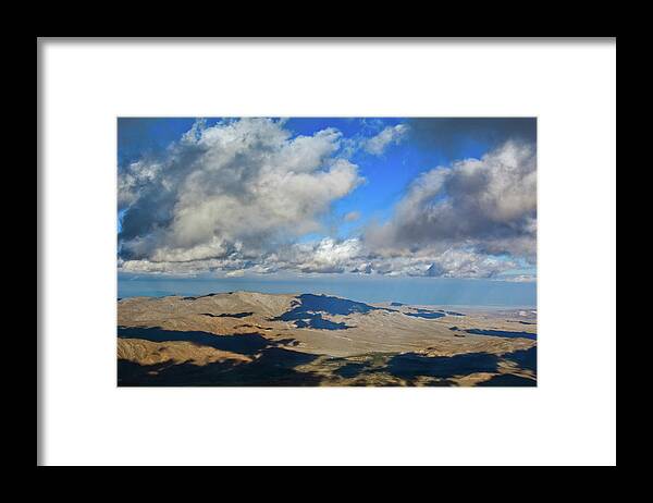 Garnet Peak Framed Print featuring the photograph California Desert Shadows by Kyle Hanson