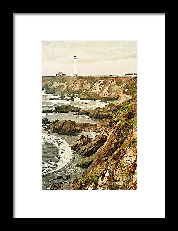 Gabriele Pomykaj Framed Print featuring the photograph California - Point Arena Coastline by Gabriele Pomykaj