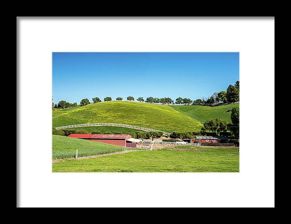 Hills Framed Print featuring the photograph California Ranch by Paul Johnson