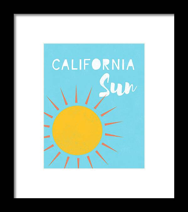 California Framed Print featuring the digital art California Sun- Art by Linda Woods by Linda Woods