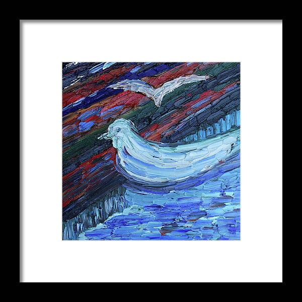Calm Framed Print featuring the painting Calm Before The Storm by Vadim Levin
