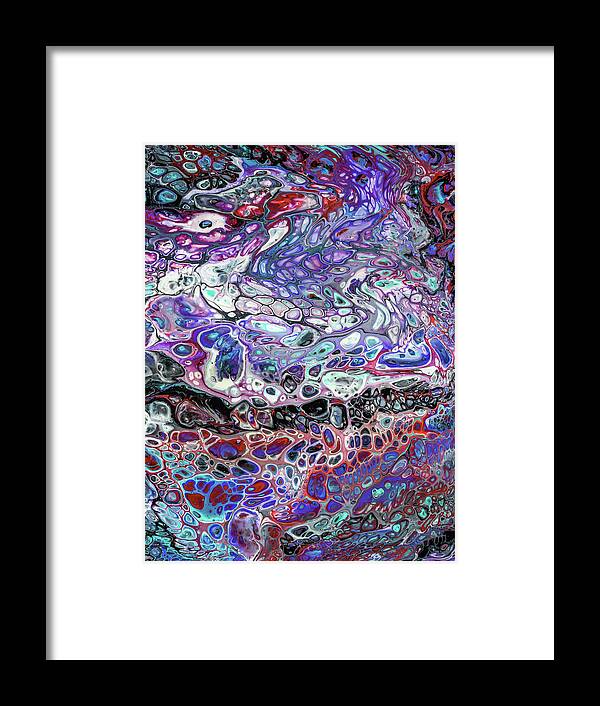 Liquid Art Framed Print featuring the painting Calm cool and collected by Stacey Sather