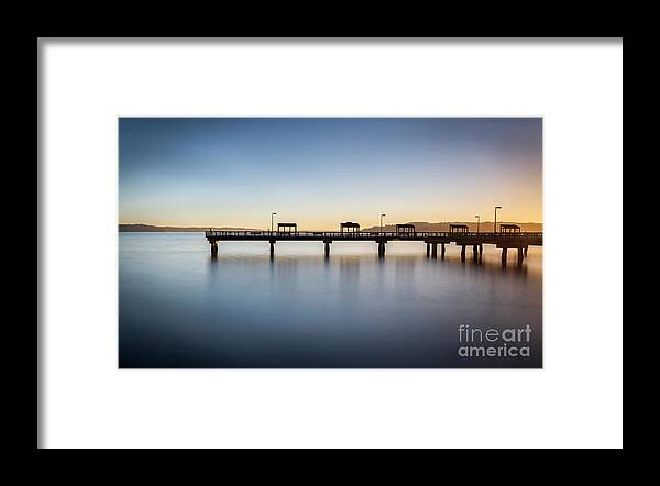 Pier Framed Print featuring the photograph Calm Morning At The Pier by Sal Ahmed