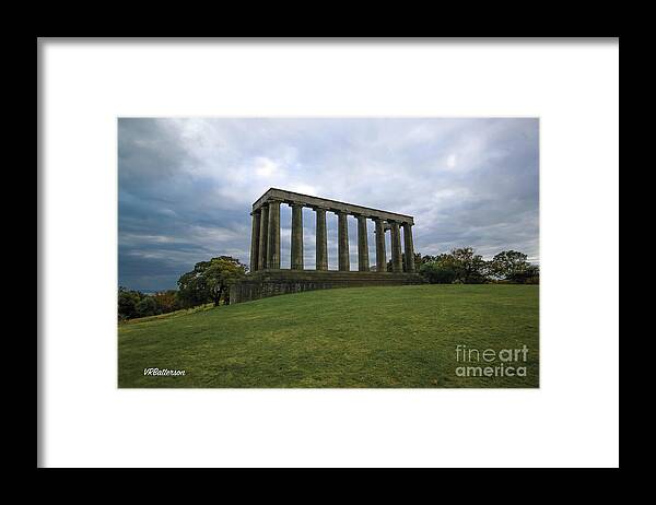 Calton Hill Framed Print featuring the photograph Calton Hill and the National Monument of Scotland by Veronica Batterson