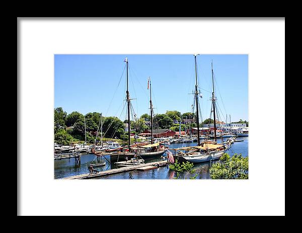 Ships Framed Print featuring the photograph Camden Harbor #2 by Marcia Lee Jones