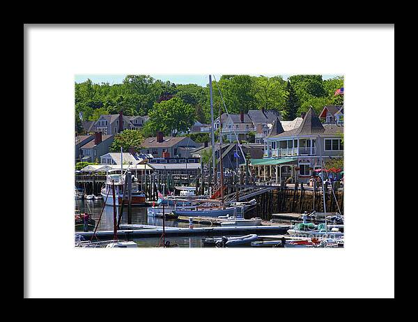 Camden Framed Print featuring the photograph Camden Village Maine by Marty Fancy