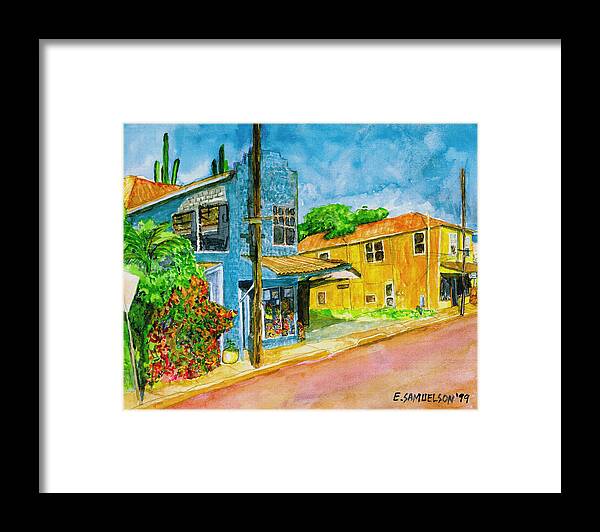 Camille Fountaine Framed Print featuring the painting Camilles Place by Eric Samuelson