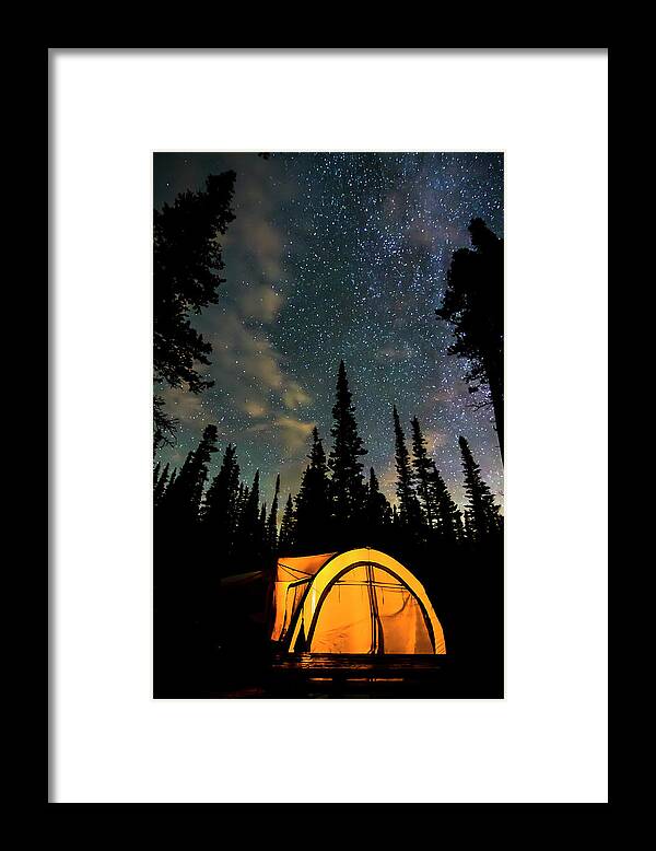 Stars Framed Print featuring the photograph Camping Hideaway by James BO Insogna