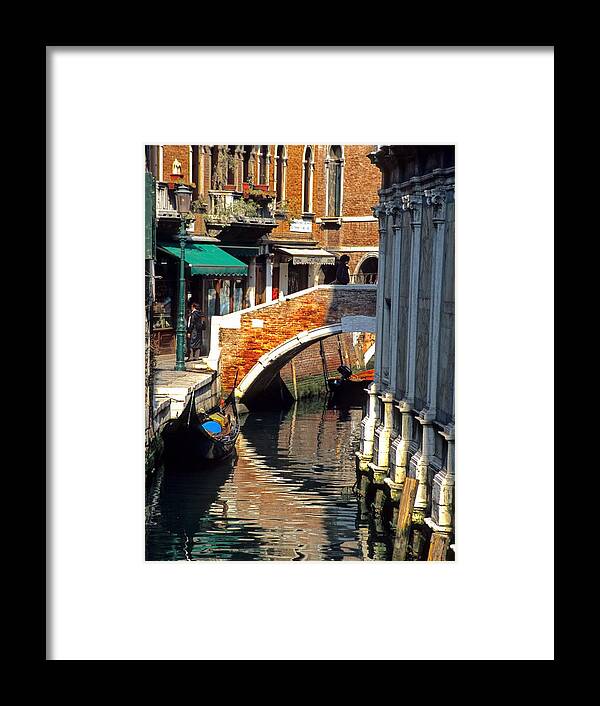  Framed Print featuring the photograph Canal Next To Church Of The Miracoli In Venice for Vrooman by Michael Henderson