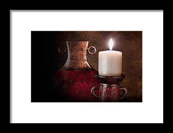 Candle Framed Print featuring the photograph Candle by Tom Mc Nemar