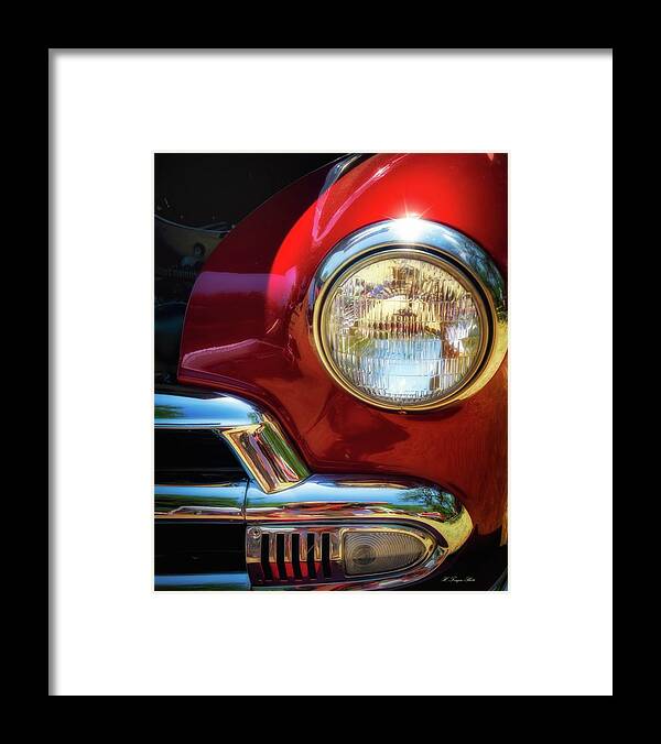 Classic Car Framed Print featuring the photograph Candy Apple And Chrome by Harriet Feagin