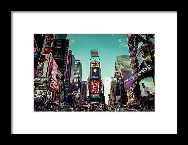 Times Square Framed Print featuring the photograph Candy Land NYC by AJS Photography