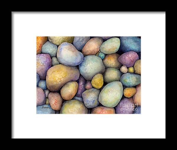 Rock Candy Framed Print featuring the painting Rock Candy by Hailey E Herrera