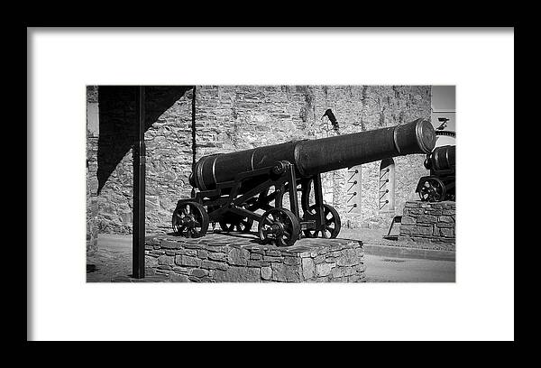 Irish Framed Print featuring the photograph Cannon at Macroom Castle Ireland by Teresa Mucha