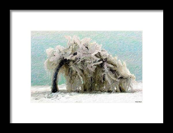 Tree Framed Print featuring the painting Unbreakable by Marian Lonzetta