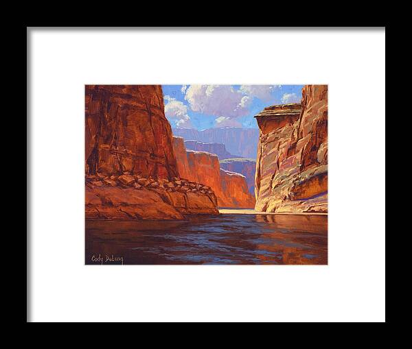 Grand Canyon Framed Print featuring the painting Canyon Colors by Cody DeLong