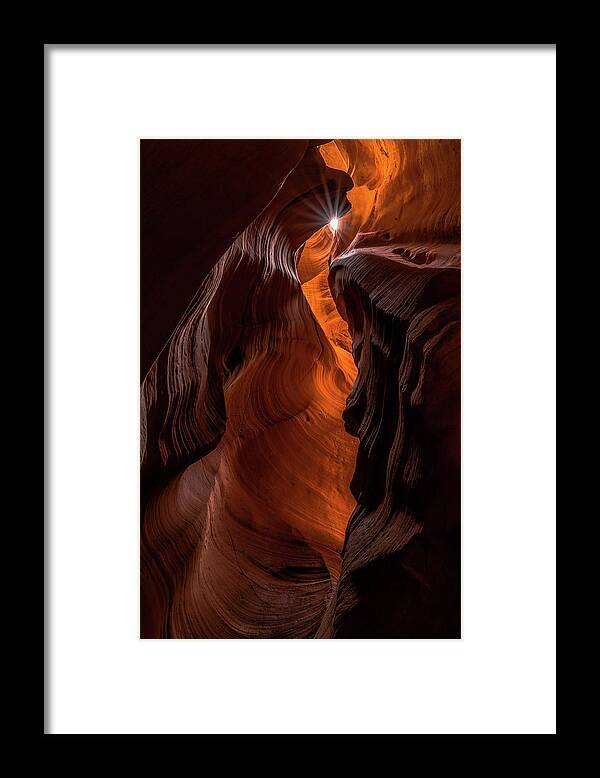 Starburst Framed Print featuring the photograph Canyon Star by Chuck Jason