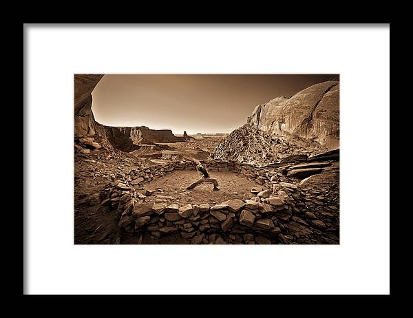 Canyonlands Framed Print featuring the photograph Canyonlands Kiva by Whit Richardson