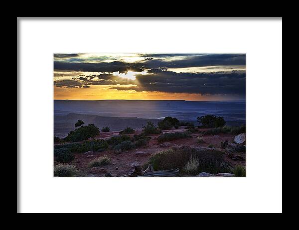 Utah Framed Print featuring the photograph Canyonlands Sunset by James Garrison