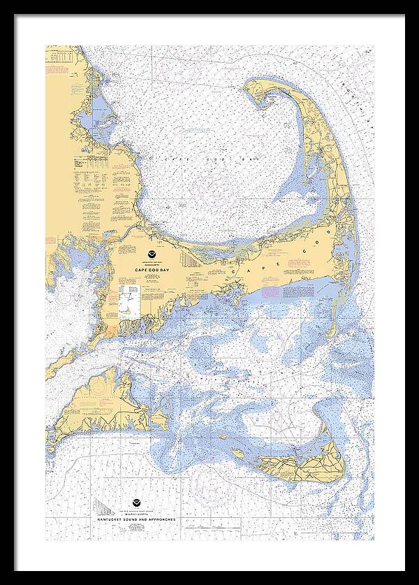 Cape Cod, Martha's Vineyard and Nantucket Nautical Chart by Nautical Chartworks by Paul and Janice Russell