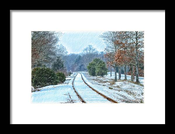 Cape Cod Framed Print featuring the photograph Cape Cod Rail And Trail by Constantine Gregory