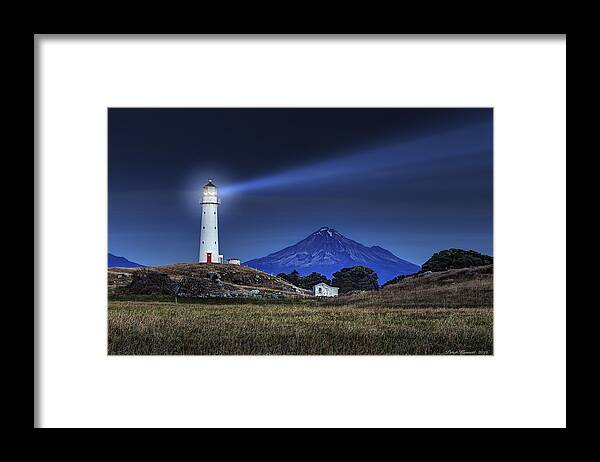 Egmont Framed Print featuring the photograph Cape Egmont by Peter Kennett
