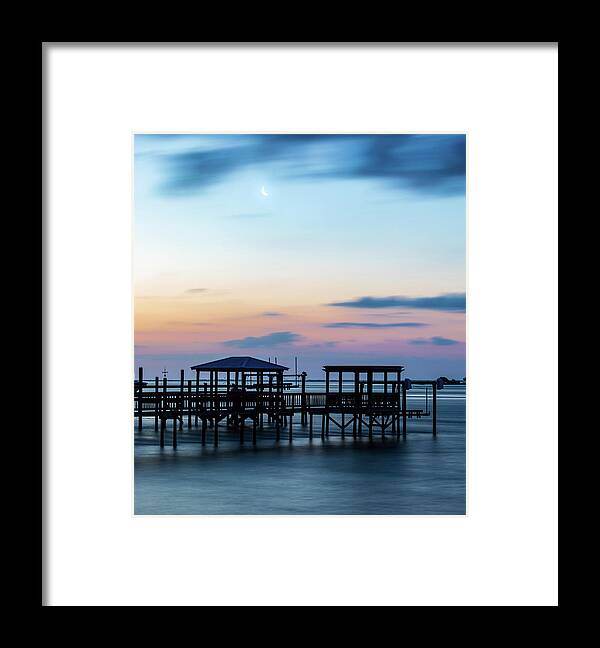 Southport Framed Print featuring the photograph Cape Fear Moon Rise by Nick Noble
