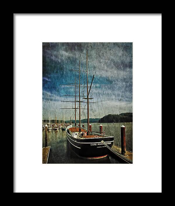 Hdr Framed Print featuring the photograph Tall Ship Cape Foulweather by Thom Zehrfeld