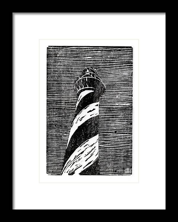 Lighthouse Framed Print featuring the painting Cape Hatteras Lighthouse II by Ryan Fox