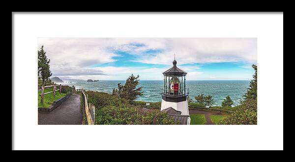  Framed Print featuring the photograph Cape Meares Bright by Darren White