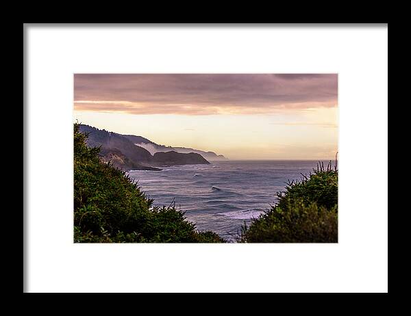  Framed Print featuring the photograph Cape Perpetua, Oregon coast by Bryan Xavier