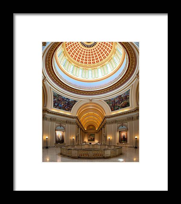 Administration Framed Print featuring the photograph Capitol Interior II by Ricky Barnard