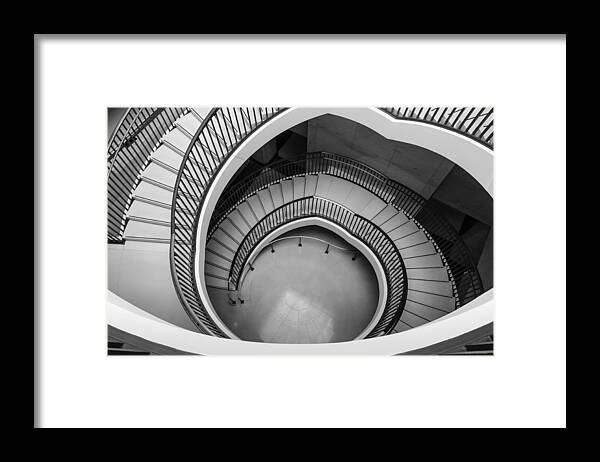 Washington Dc Framed Print featuring the photograph Capitol Stairs by Frank Mari
