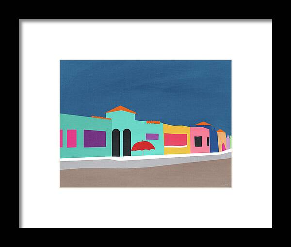 Beach Framed Print featuring the mixed media Capitola Venetian- Art by Linda Woods by Linda Woods